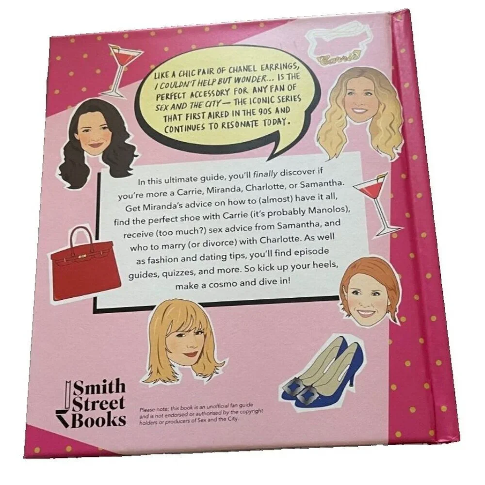 Smith Street Gift Sex &The City Ultimate Guide 96 Page Book & Cocktail Glass Set